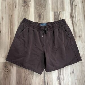 Abercrombie & Fitch Essential Short Brown Sweat Shorts A&F Soft Essential Mens
